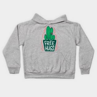 cactus free hugs Kids Hoodie